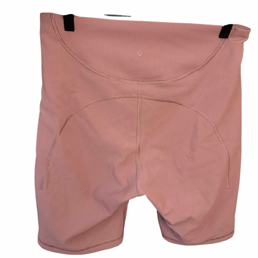 Lululemon Ribbed Contoured High Rise Short 8 Spiced Chai W7BTES Size 10